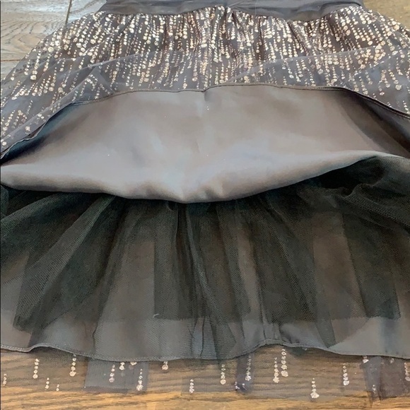 CACHE Glitter Strapless Cocktail Dress Holiday New Years Eve Gray Size 2 - Picture 8 of 9